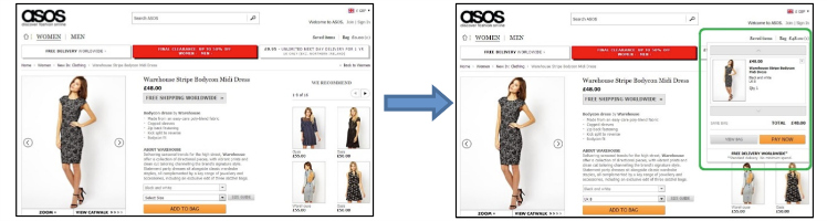 Screenshot of Asos.com