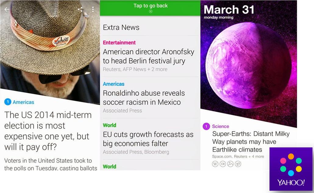 Yahoo Reading Layout