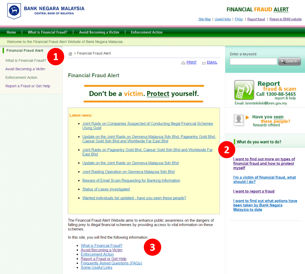 Bank Negara Malaysia Website