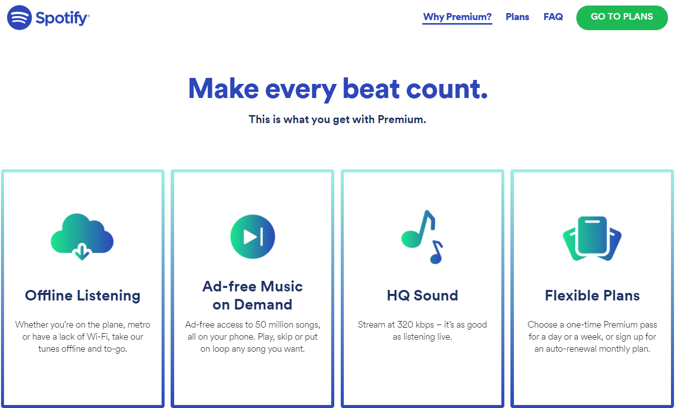 Is Your Website Losing You Customers? Here Are 5 Reasons Why and 5 Easy Fixes 2 Spotify benefits