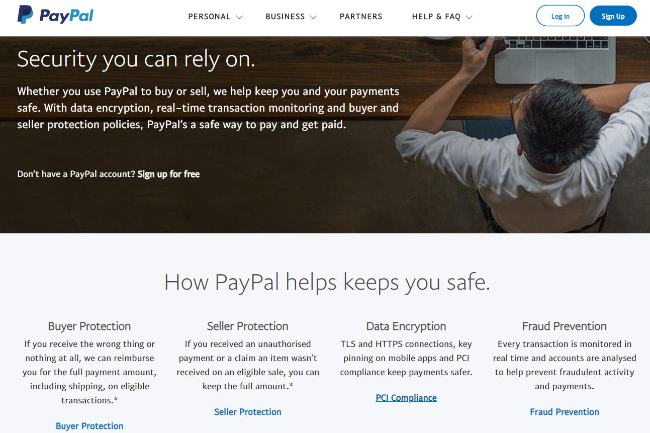 Fintech - PayPal Security Information