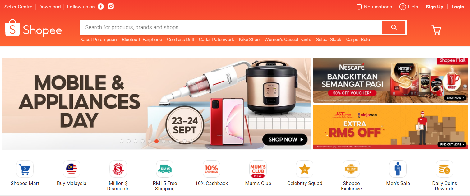 Shopee - consistent user experience