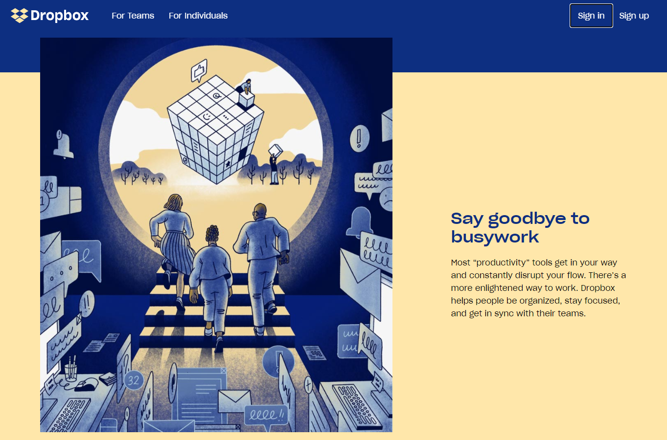 UI/UX Design Trends - Dropbox