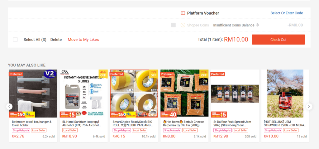 Shopee UX design