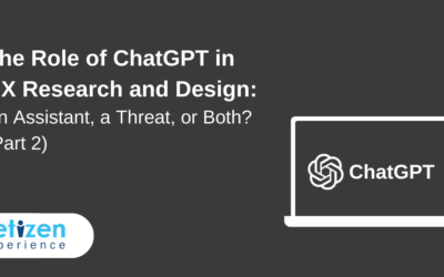 The Role of ChatGPT in UX Research and Design: An Assistant, a Threat, or Both? (Part 2)