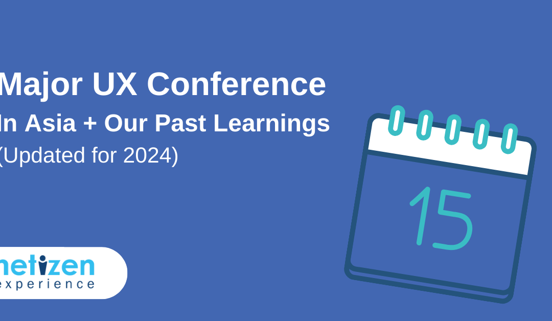UX Design Conference Events in Asia (Updated: 2024)